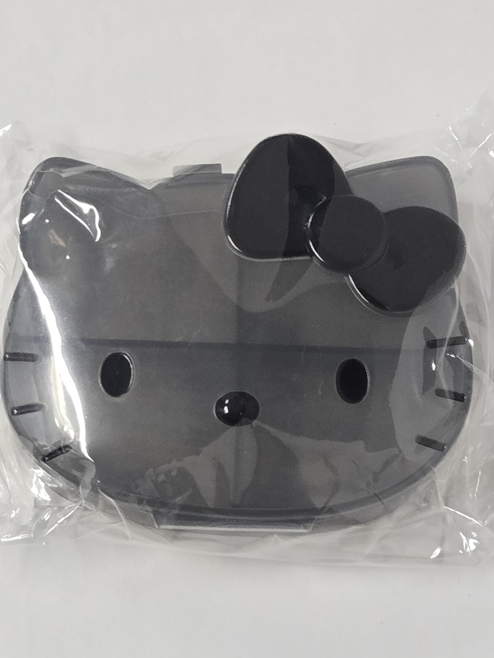 NWT Vntg RARE Sanrio 2012 Hello Kitty Black Translucent Pill Case 3"X2.5"